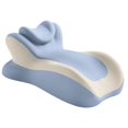 thumbnail image 3 of Almohada de cuña para cama, almohada de cuña de espuma viscoelástica, cojín antideslizante para dormir boca abajo, almohadas multifuncionales para Azul beige, 3 of 9