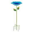 thumbnail image 2 of Baño para pájaros de metal vertical con estaca, bebedero y comedero desmontables, decoración vintage de jardín para aves, 80x27 cm, 2 of 6