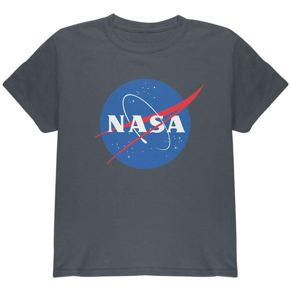 NASA Logo Charbon de Bois Jeune T-Shirt