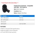 thumbnail image 2 of Coolant Hose Connector - Compatible with 2009 - 2019 Audi A4 2010 2011 2012 2013 2014 2015 2016 2017 2018, 2 of 2