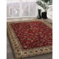 thumbnail image 2 of Ahgly Company Indoor Square Traditional Crimson Red Persian Area Rugs, 6' Square, 2 of 6