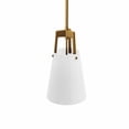 thumbnail image 5 of Ceiling Pendant Light Fixture, Gold White, Fabric, Mid Century Kitchen Cafe Bistro Hospitality Restaurant, Modern Contemporary Boutique HB33867, 5 of 8