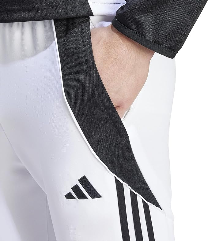 Adidas Men's Tiro 24 Soccer Tracksuit Pants, White/Black