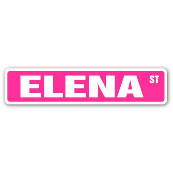 ELENA Street Sign Childrens Name Room Sign | Indoor/Outdoor |  36" Wide
