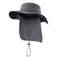 thumbnail image 1 of Sombrero Home Prefer Outdoor UPF50+ con solapa en el cuello, gris oscuro, 1 of 7