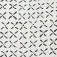 thumbnail image 5 of Mercana Jayden Cream W/ Black Print Linen Square Decorative Pillow Cover, 5 of 8