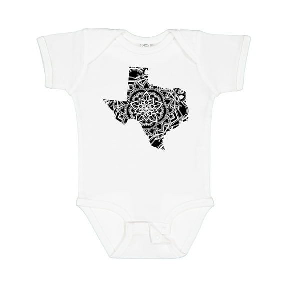 Inktastic Texas Silhouette Mandala Boys or Girls Baby Bodysuit