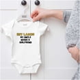 thumbnail image 5 of Hey Ladies Uncle Needs A Girlfriend Romper Boys or Girls Infant Baby Brisco Brands NB, 5 of 6