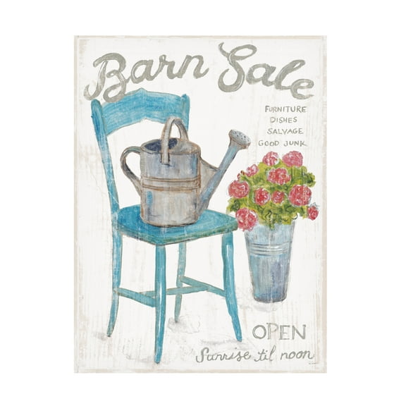 Trademark Fine Art 'White Barn Flea Market II' Canvas Art by Sue Schlabach