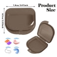 thumbnail image 4 of Retainer Case with Vent Holes,Protective Orthodontic Mouth Guard Case,Dental Storage Container Plastic,Mouth Guard Holder with Snap Lock,Portable Denture Tray for Travel Outside Camping, 4 of 8