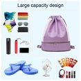 thumbnail image 4 of Hukapapa Bolsa de Fitness Bolsa de natación con separación húmeda y Seca, Mochila Impermeable para Almacenamiento en la Playa, Equipo Deportivo, Púrpura, 4 of 6