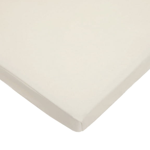 TL Care 18" x 36" Knit Fitted Cradle/Bassinet Sheet Made with Organic Cotton in Natural Color Soft Breathable for Boys and Girls