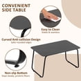 thumbnail image 6 of TINKLE WELL 4-Piece Patio Furniture Set, 2 Rocking Chairs and 1 Bench with Textilene Fabric, Tempered Glass Coffee Table, for Lawn, Garden, Balcony & Poolside, 6 of 7