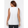 thumbnail image 2 of Catherines Women's Plus Size Petite Crisscross Timeless Tank, 2 of 6