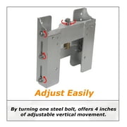 Kojem 4 Back Jack Plate for Boat Motor Adjustable Outboard Manual Power Lift Transom Saver Aluminum Factory Style