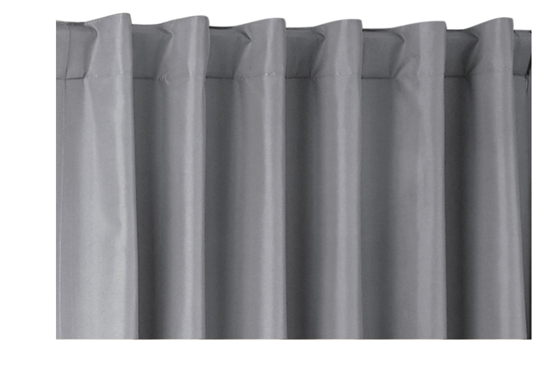 Mainstays Solid Blackout Curtain Panel, 1 Panel, Gray, 50" W x 84" L