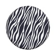 thumbnail image 3 of Rv Spare Tire Cover 14 inch - zebra print black white print Tire Covers for Trailers, Adjustable Camper Spare Tire Cover, 3 of 7