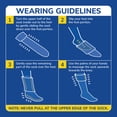 thumbnail image 4 of Women's Graduated Compression Solid & Stripe Pattern Knee High Socks 2 Pair Pack - Light Compression, Sophisticated Style, Black/Grey, Grey,, 4 of 8