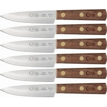Case Cutlery 11078 4" Half-Serrated Blade Walnut Handle Steak Knife