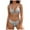 Black, variant on Women's Ribbed Bikini Sets Scoop Neck Cheeky Swimsuit Two Piece Bathing Suit(Blue,M)