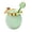 B, variant on FSAGAE Green Glass Jar with Airtight Lid Kitchen Storage Container for Honey Jam Spices 4.7x4.3in