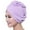Purple, variant on Farfi Hair Turban Breathable Strong Absorbent Microfiber Hair Drying Towel for Bathroom (White)