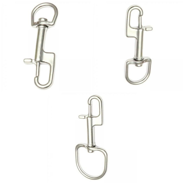 koolsoo 3x Crochet Pivotant en Acier Inoxydable pour Accessoires de Plongée sous-Marine