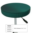 thumbnail image 4 of Hirioo Dark teal green for Round Bar Stool Seat Covers Washable Stool Cushion Slipcover Elastic Bar Chair Covers for 12-14 Inch Chair-13 inch, 4 of 7