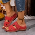 thumbnail image 5 of Womens Slides Sandals with Plantar Fasciitis Arch Support,Dressy Summer Outdoor Beach Walking Shoes Ladies Lightweight Orthotic Slip on Sandals Open Toe Slippers for Women, 5 of 10