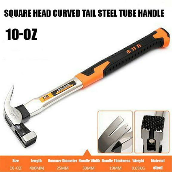 High Carbon Steel Claw Hammer with Magnetic Head Safety Hammer for Carpenter