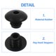 thumbnail image 3 of WEUVEB 100Ud Retenedores De Gancho Para Tablero Perforado Negro Mantiene Seguros, 3 of 8