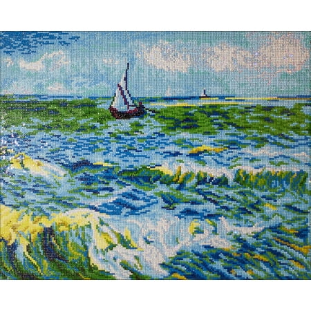 UPC: 4897073249278 | Diamond Dotz Diamond Embroidery Facet Art Kit 24.8 X20.8 -Seascape At Saint Maries (Van Gogh)