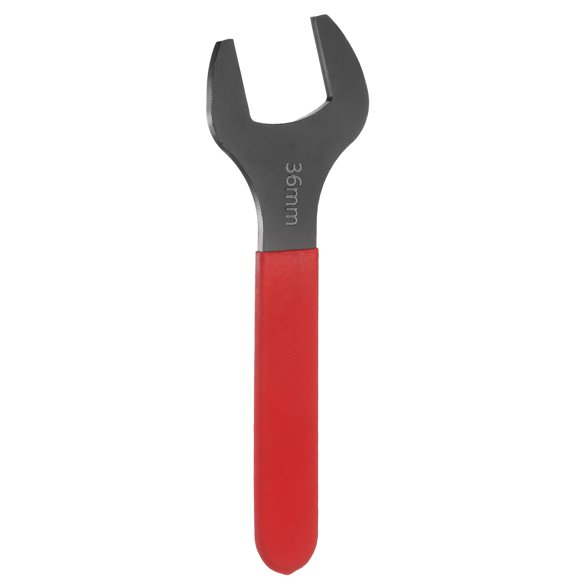 Llave de boca abierta Uxcell de 36mm, llave métrica en forma de U con mango rojo