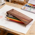 thumbnail image 1 of Estuche de malla transparente para lápices | Bolsa de nailon transparente para bolígrafos para estudiantes | Organizador de papelería ligero con cremallera para la escuela, la oficina y los viajes, 1 of 6