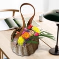 thumbnail image 3 of de almacenamiento de mimbre, regalos para niñas, manualidades decorativas para , de hombro para mujer, para flores,, 3 of 8