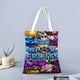 thumbnail image 2 of Blox Fruits Bolso de tela con estampado de lienzo para mujer, bolsa de compras reutilizable y estética, con cremallera interior, regalo para mujer,40*40cm., 2 of 6