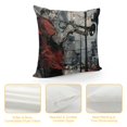 thumbnail image 4 of Sheronv City Street Performance Graphic Decorative Throw Pillow Cover Short Plush 1PC for Home Couch Living Room Bed Sofa 20x20in, 4 of 5