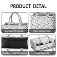 thumbnail image 4 of Large Capacity Tote Bag,BlackWhite Lemon Fruit Slices White Pattern Handbag Fashion Luxury Tote Bag,15.7"x13"x 5.1" Inches,Laptop Compatible, 4 of 6