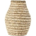 thumbnail image 5 of DecMode 10" Handmade Braided Light Brown Seagrass Vase, 5 of 8
