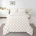 thumbnail image 1 of Erosebridal Polka Dots Bedding King Comforter Set, Circle Geometric Comforter Sets King Size, Modern Simple Reversible Down Comforter, Ultra Soft Bedroom Decorative, 3pcs, 1 of 7