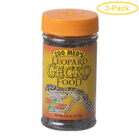 Zoo Med Leopard Gecko Food .4 oz - Pack of 3 (Best Moss For Leopard Gecko)