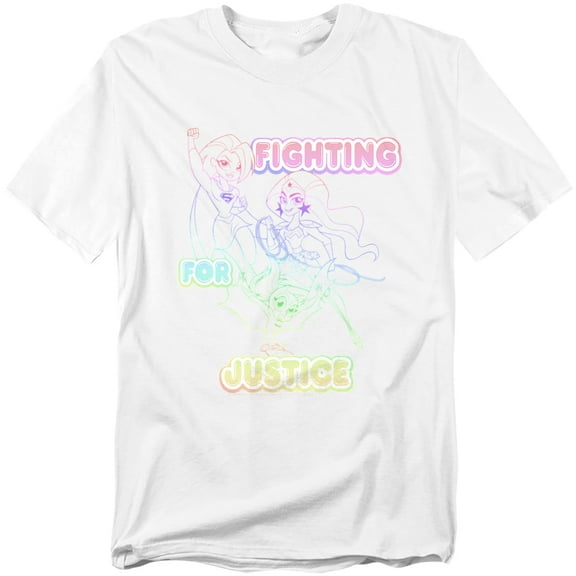 DC Comics Superhero Girls T-Shirt Fighting For Justice Unisex Graphic Tee For Men & Women