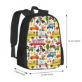 thumbnail image 2 of Balery Transports with Animals Backpack for Men and Women - Durable 600D Oxford Cloth -Large Capacity, Water-Resistant School, Travel, and Hiking Bag, 2 of 9