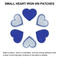 thumbnail image 4 of Uxcell Heart Shaped Iron on Patches Embroidered Iron On Transfer Patches for Clothing Repair Dark Blue 30PCS 1.57"x1.37", 4 of 6