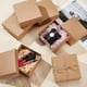 thumbnail image 5 of Paquete de 6 cajas de cartón kraft para joyería, 12,7 x 12,7 x 5,6 cm (5 x 5 x 2,2 pulgadas)., 5 of 6