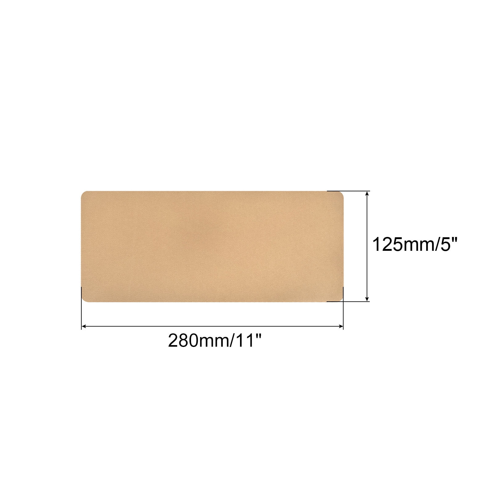 Unique Bargains Fabric Iron on Patches for Bag Hole Repairing and Decoration Khaki
