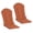 Orange, variant on Goodgoods 20" x 50" Outdoor Patio Adirondack Chair Cushions Set of 2 with Straps, Water & Fade Resistant, Denim