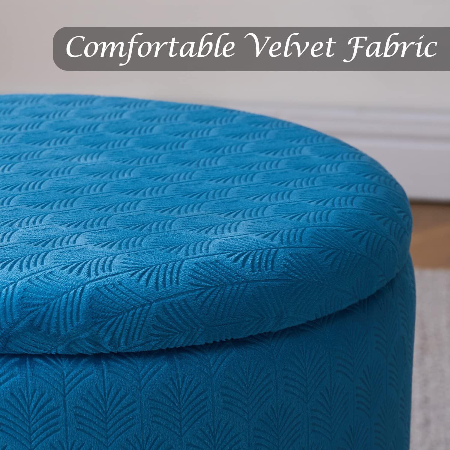 Cpintltr Foot Stool Velvet Storage Ottoman with Removable Lid Round Sofa  Stools Foot Rest with Padded Seat Modern Style Makeup Stool Decorative  Furniture Suitable for Lounge Dorm Room Blush - Yahoo Shopping