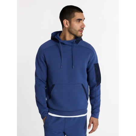 Athletic Works Men's and Big Men's Mix Media Hoodie, Sizes S-5XL