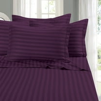 Wrinkle-Free 6-Piece STRIPE Sheet Set, Full, Purple